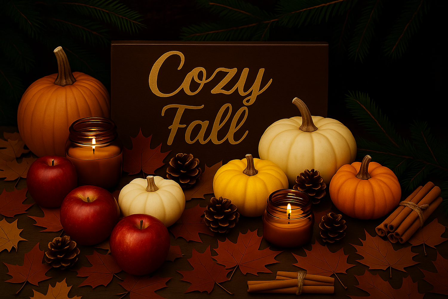 Cozy Fall Wellness Candle Collection – Apple Cinnamon, Pumpkin Spice &  Brown Sugar Spice