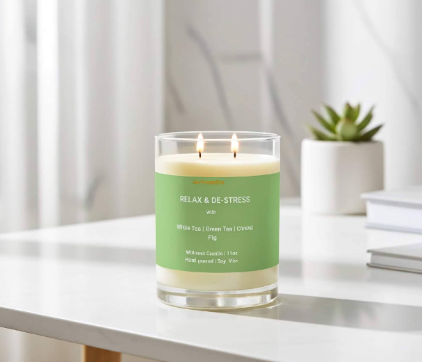 LUXURY TWO WICK SOY WAX WELLNESS CANDLES