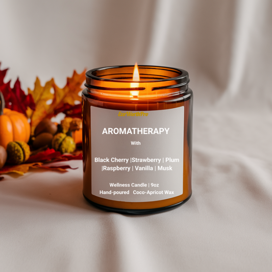 Aromatherapy black cherry candle.SS