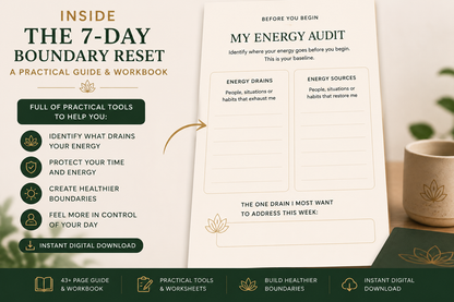 🌿 THE 7-DAY BOUNDARY RESET WELLNESS BUNDLE