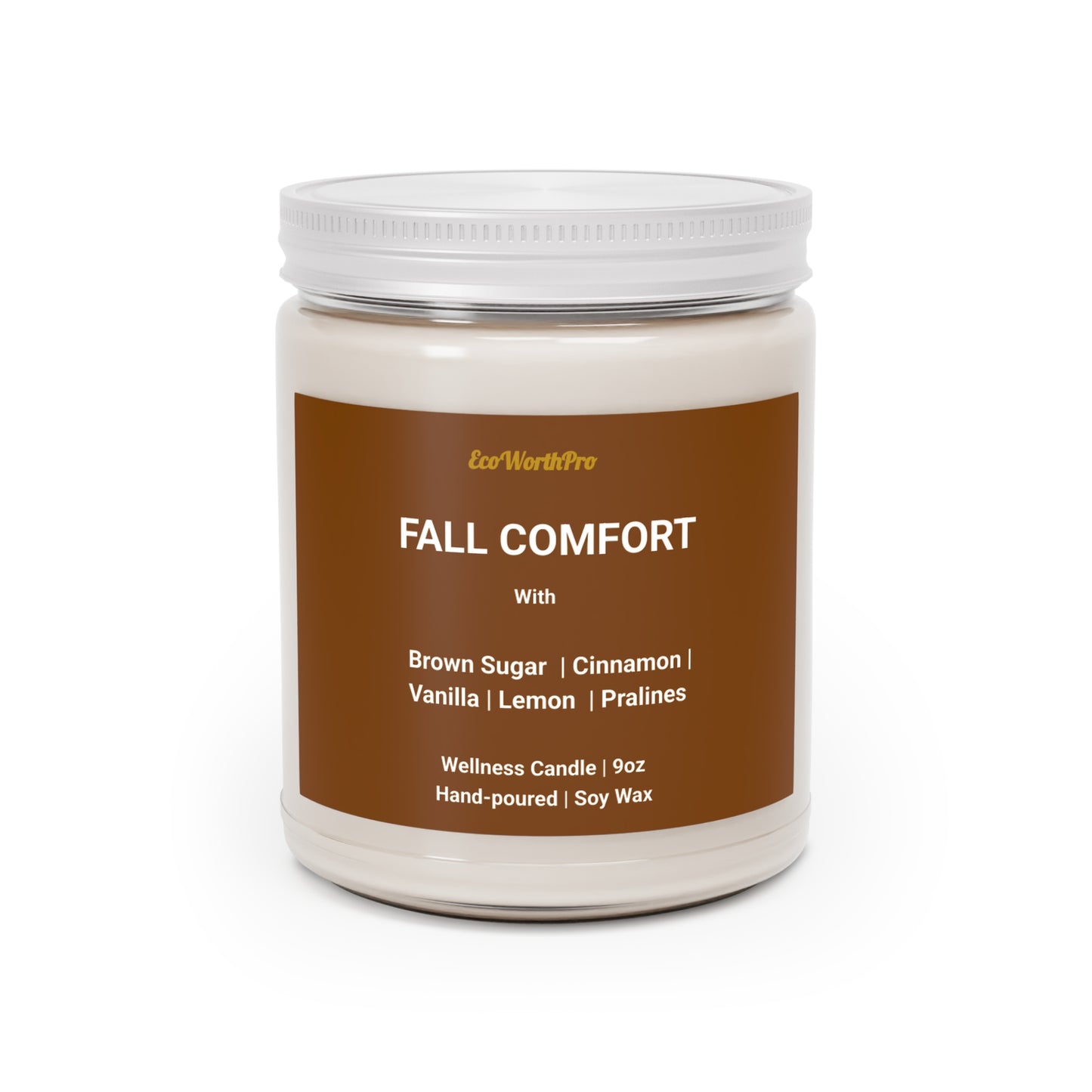 FALL COMFORT Autumn Candle – Brown Sugar, Cinnamon & Praline 