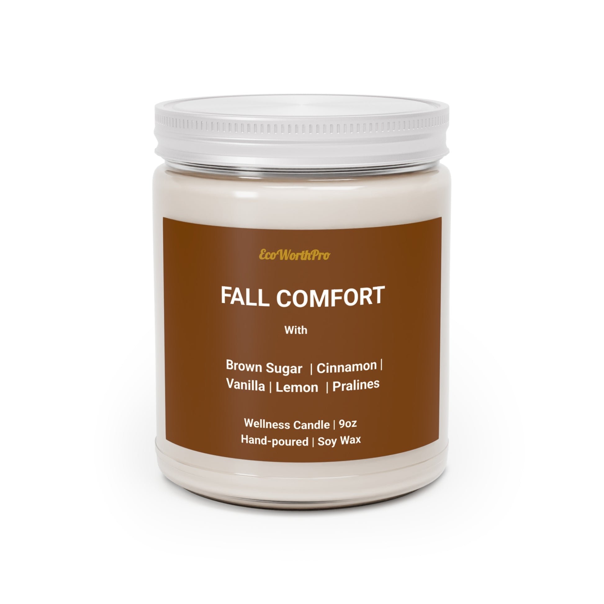 FALL COMFORT Autumn Candle – Brown Sugar, Cinnamon & Praline 