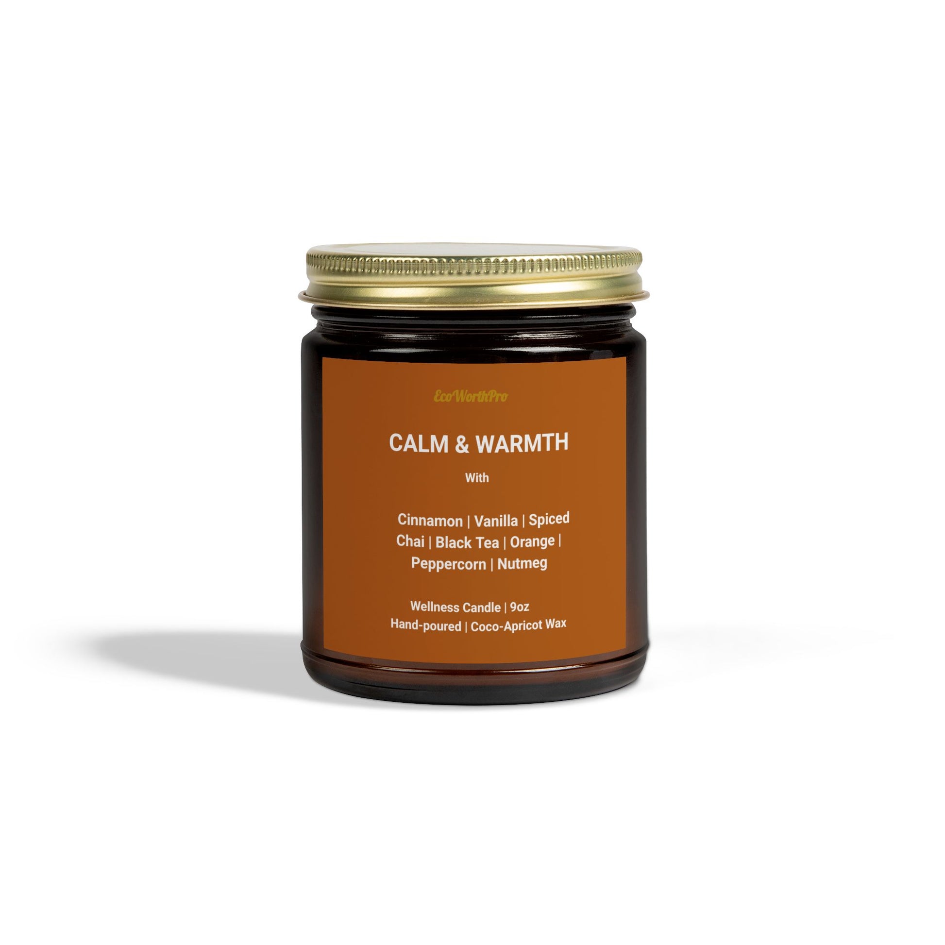 Fall Candle –  | Spiced Chai, Orange Peel, Vanilla & Black Tea Scent. Closed