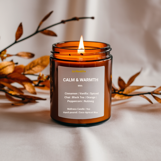 Fall Candle –  | Spiced Chai, Orange Peel, Vanilla & Black Tea Scent..SS
