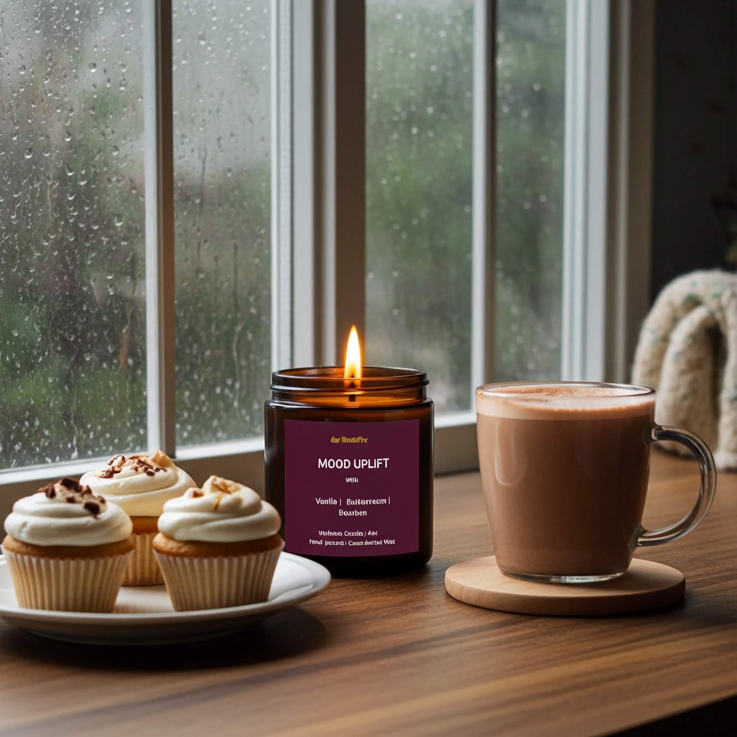 MOOD UPLIFT | Vanilla & Buttercream Wellness Candle - 4oz