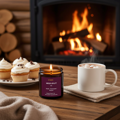 MOOD UPLIFT | Vanilla & Buttercream Wellness Candle - 4oz