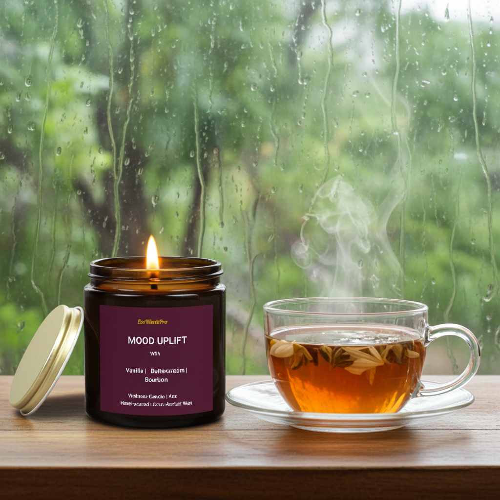 MOOD UPLIFT | Vanilla & Buttercream Wellness Candle - 4oz