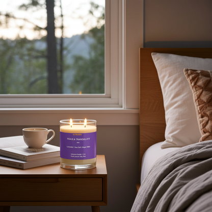 PEACE & TRANQUILLITY | Mint & Lavender Sleep Candle | Sea- Salt, Sage & Lavender– 11 oz