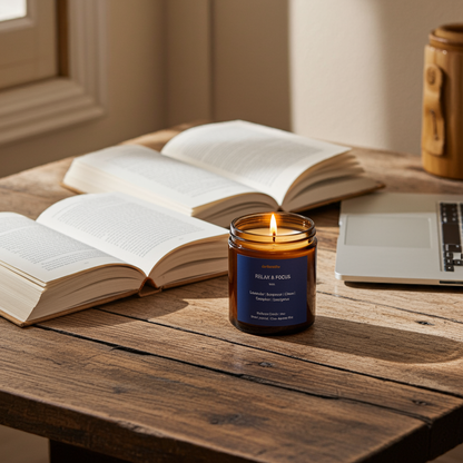RELAX & FOCUS | Mini Eucalyptus & Lavender Candle - 4oz