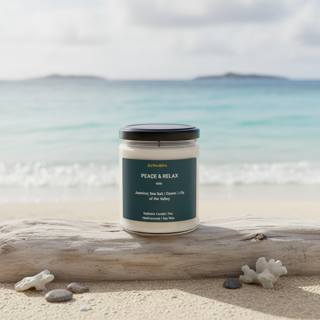 Relaxing Jasmine Candle Scent...