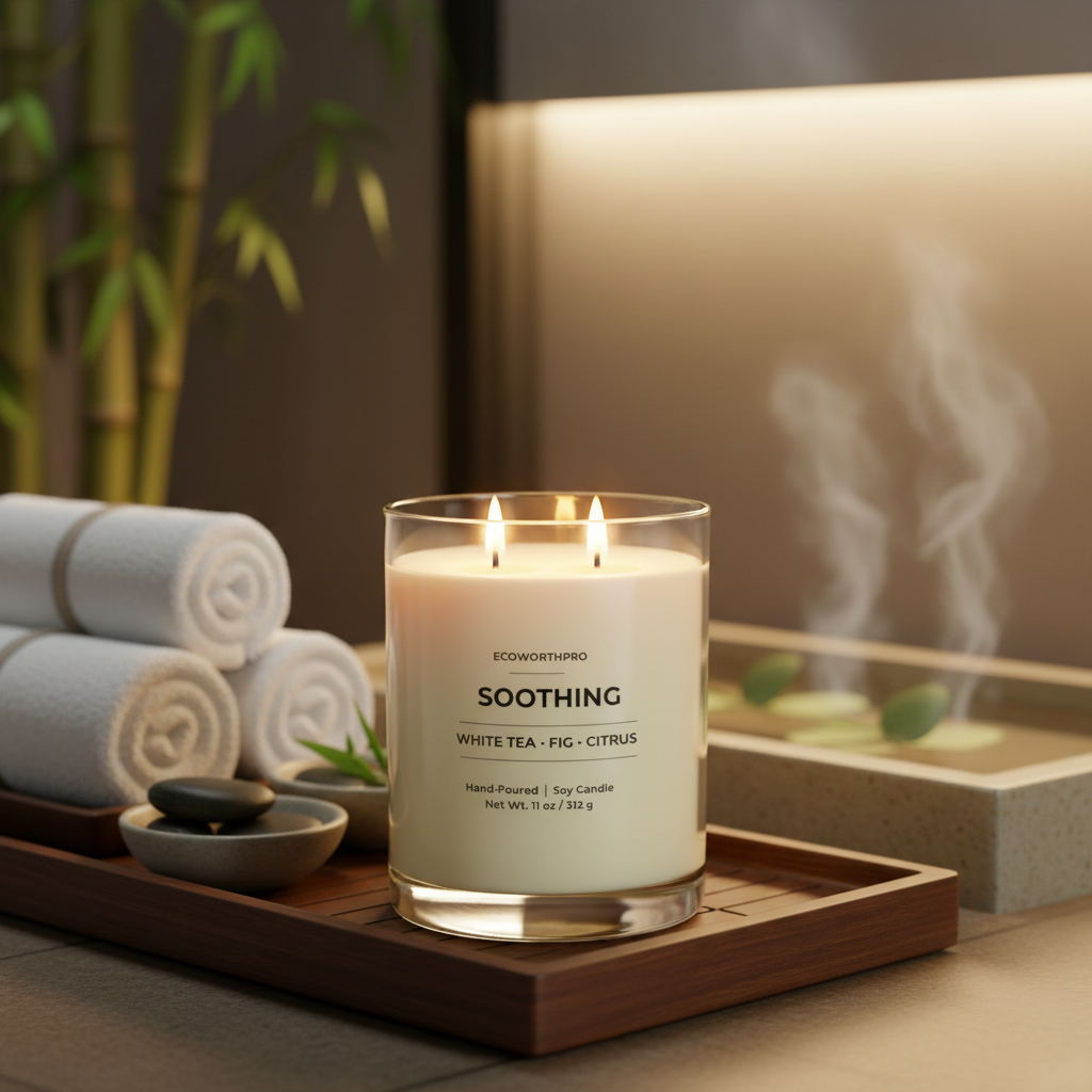 SOOTHING - White Tea, Fig & Citrus Spa Candle (11oz)
