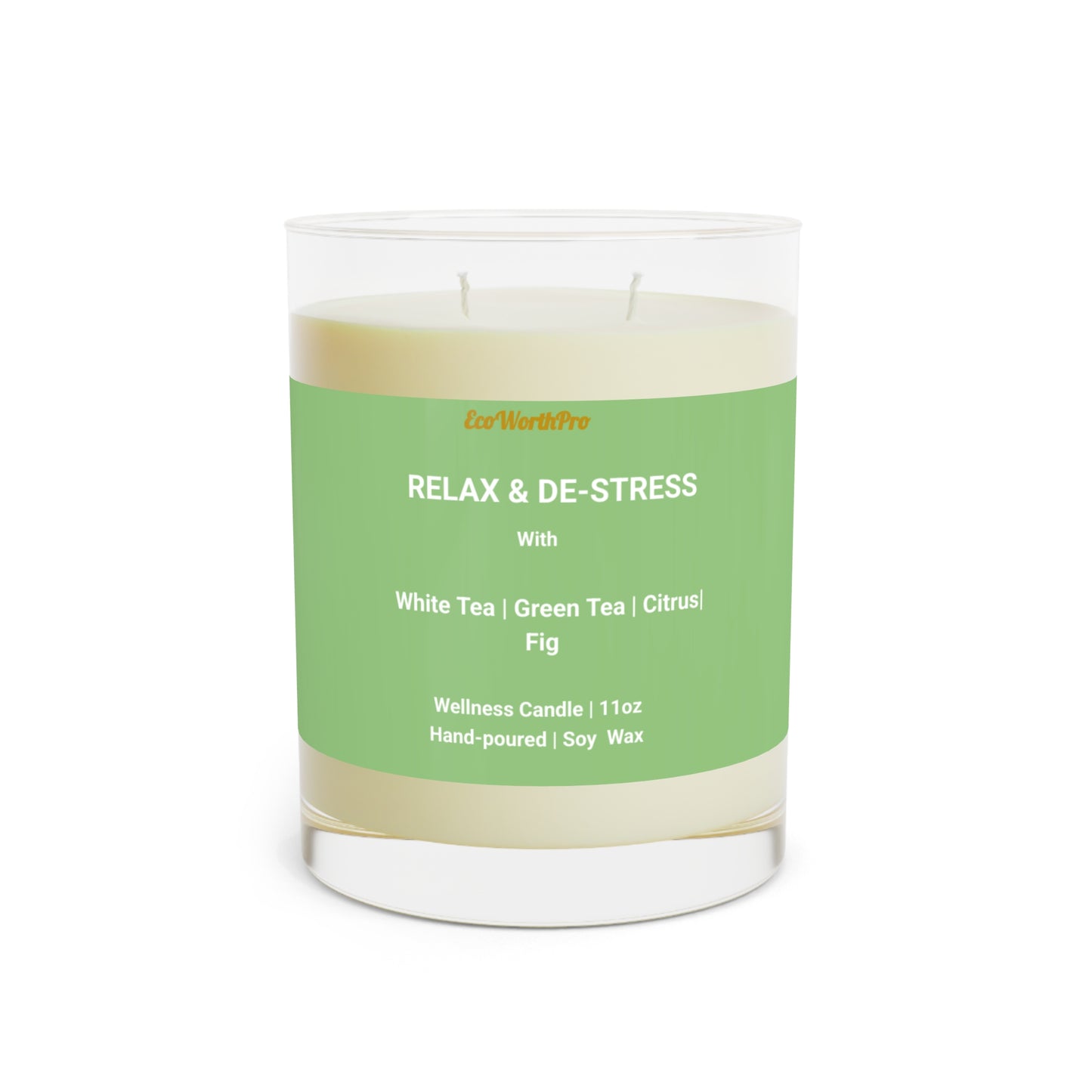 Spa Soy Wax Candle | White, Green Tea, Citrus & Fig. SS.