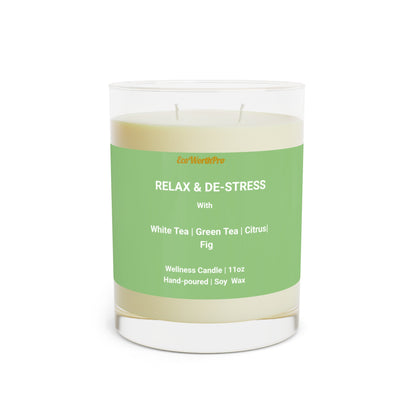Spa Soy Wax Candle | White, Green Tea, Citrus & Fig. SS.