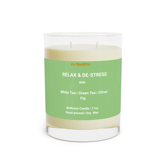 Spa Soy Wax Candle | White, Green Tea, Citrus & Fig. SS.