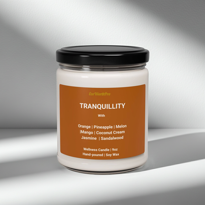 TRANQUILLITY | Jasmine Candle Scent  | Jasmine, Orange, Mango & Pineapple   -9oz