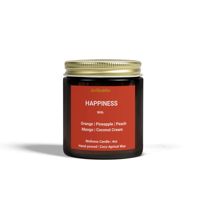HAPPINESS Tropical Candle Scent | Coconut, Mango & Pineapple  |  4oz