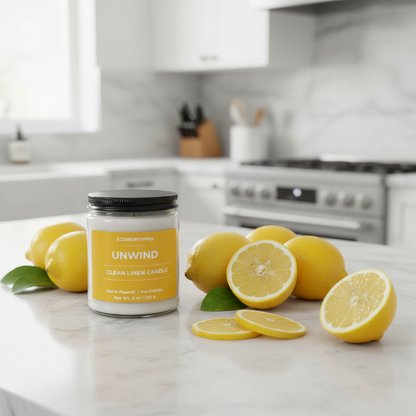 UNWIND - Clean Linen Candle (9oz)