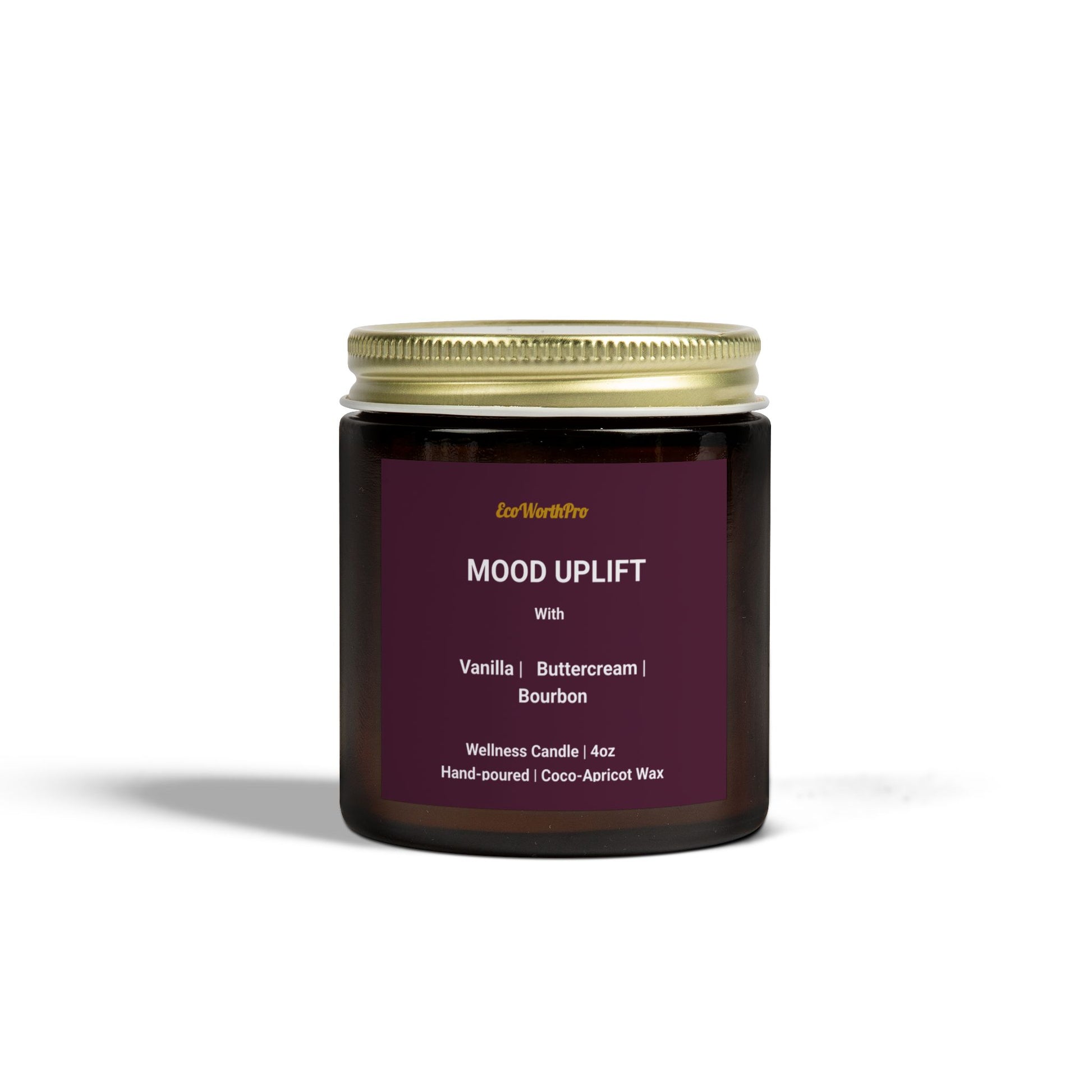 Vanilla, Buttercream & Bourbon Coconut Apricot Candle.Closed