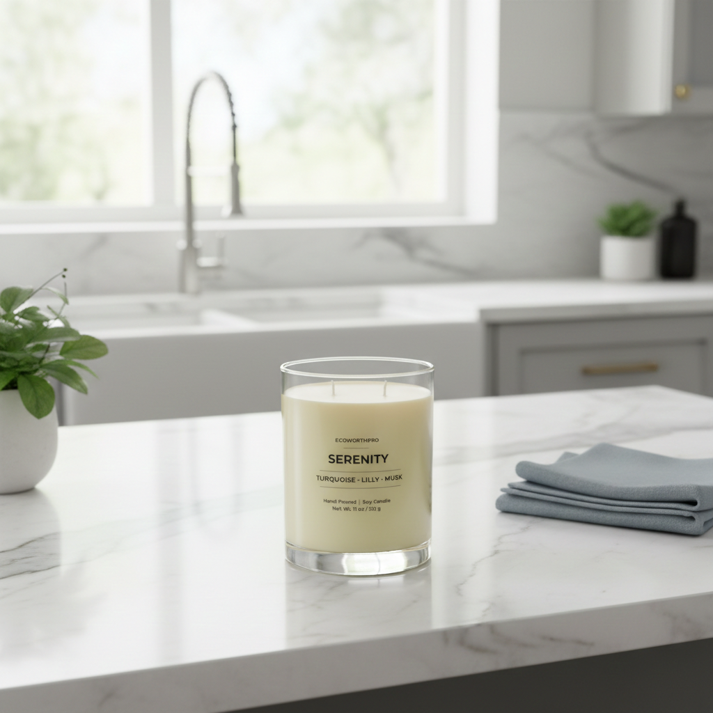 Turquoise, Lilly & Musk Candle - SERENITY(11oz)