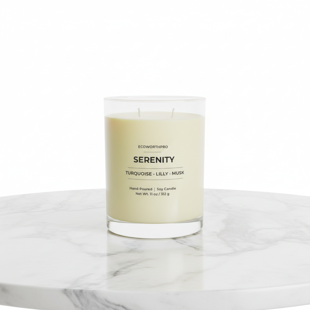 Turquoise, Lilly & Musk Candle - SERENITY(11oz)