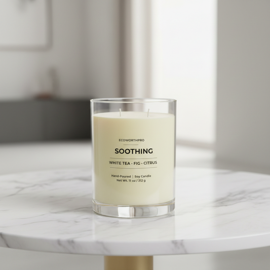 White Tea, Fig & Citrus Candle – SOOTHING (11oz)