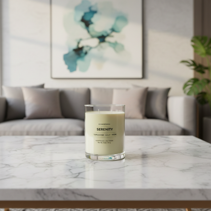 Turquoise, Lilly & Musk Candle - SERENITY(11oz)